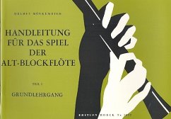 Cover Handleitung für das Spiel der Altblockflöte Band 1 Grundlehrgang