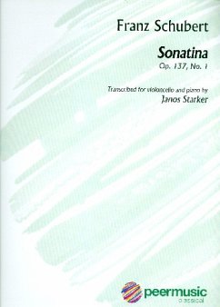 Cover Sonatine op.137,1 for violoncello and piano