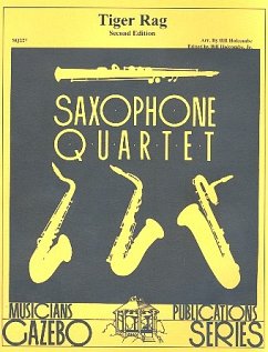 Tiger Rag für 4 Saxophone (SATBar) Partitur und Stimmen