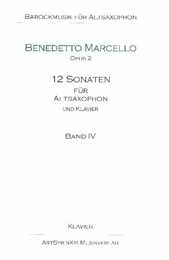 12 Sonaten op.2 Band 4 (Nr.10-12) (+CD) für Altsaxophon und Bc Klavierpartitur