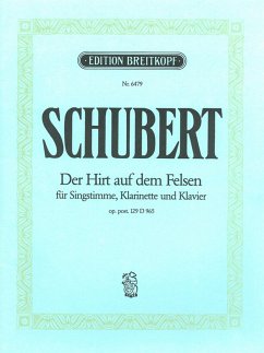 Cover Der Hirt auf dem Felsen op.129 für Singstimme, Klarinette und Klavier
