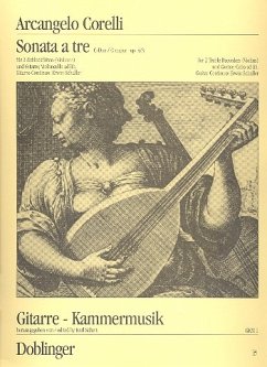 Cover Sonata ŕ tre C-Dur op.4,3 für 2 Altblockflöten und Gitarre Spielpartitur