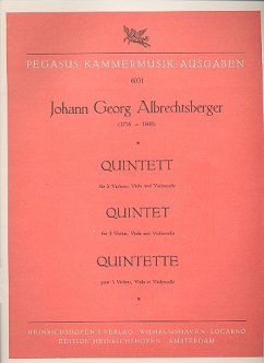 Cover Quintett für 3 Violinen, Viola und Violoncello (auch chorisch zu besetzen) 6 Stimmen