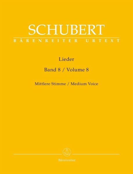 Lieder Band 8 für Gesang (mittel) und Klavier praktische Ausgabe