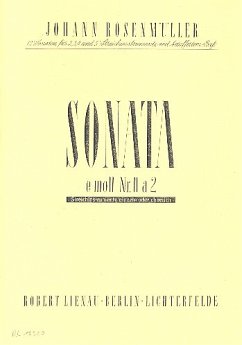 Cover Sonate e-Moll Nr.2 für 2 Violinen und Klavier