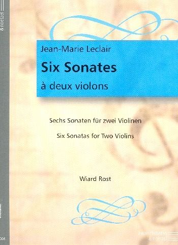 6 Sonaten für 2 Violinen Stimmen 6 Sonaten für 2 Violinen Stimmen