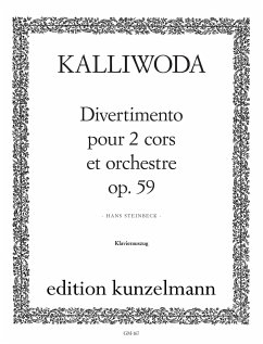 Cover Divertimento op.59 für 2 Hörner und Orchester für 2 Hörner und Klavier