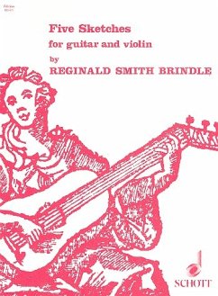 Cover 5 Sketches for guitar and violin score