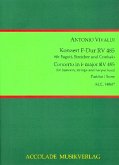 Konzert F-Dur RV485 für Fagott, Streichorchester und Cembalo Partitur