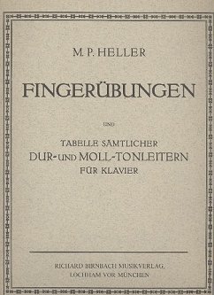 Cover Fingerübungen für Klavier mit Tabelle sämtlicher Dur- und Molltonarten