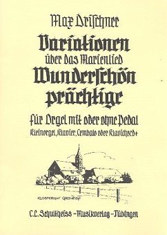 Cover Variationen über das Marienlied Wunderschön Prächtige für Orgel (Tasteninstrument)