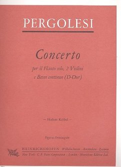 Cover Concerto D-Dur für Flöte, 2 Violinen und Bc