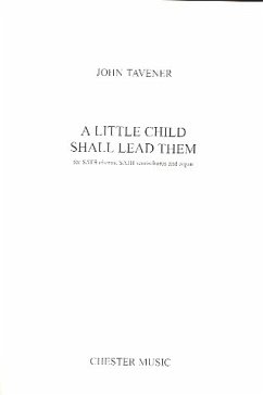 Cover A little Child shall lead them for mixed chorus and organ score