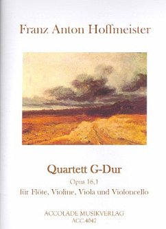 Cover Quartett G-Dur op.16,1 für Flöte, Violine, Viola und Violoncello Partitur und Stimmen