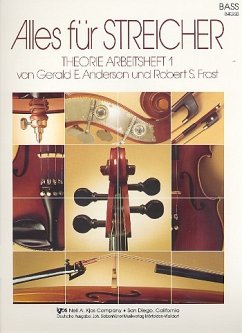 Cover Alles für Streicher Band 1 Theorie Arbeitsheft Kontrabaß