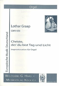 Cover Christe der Du bist Tag und Licht für Orgel