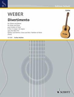 Cover Divertimento C-Dur op.38 WeV P.13 für Gitarre und Klavier