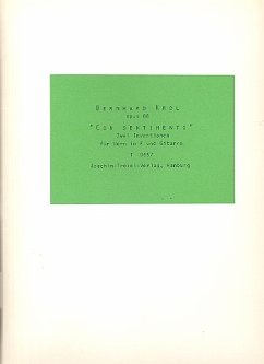 Cover Con sentimento op.88 für Horn und Gitarre 2 Spielpartituren
