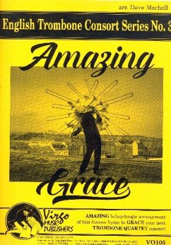 Cover Amazing Grace for 4 trombones score and parts