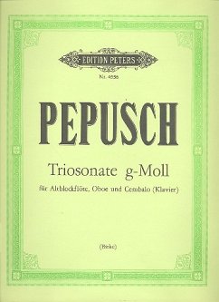 Triosonate g-Moll für Altblockflöte, Oboe und Cembalo Stimmen
