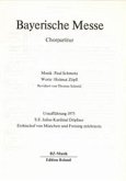 Bayerische Messe Singpartitur Bayerische Messe Singpartitur