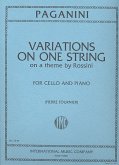 Variations on one String on a Theme from Moses by Rossini for violoncello and piano Variations on one String on a Theme from Moses by Rossini for violoncello and piano