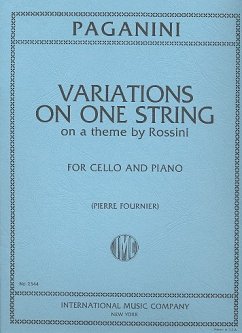 Variations on one String on a Theme from Moses by Rossini for violoncello and piano