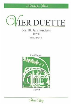 Cover 4 Duette des 18. Jahrhunderts Band 2 für 2 Fagotte Partitur und Stimmen