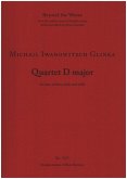 Quartett D-Dur für 2 Violinen, Viola und Violoncello Studienpartitur und Stimmen