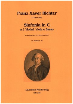 Cover Sinfonia in C für 2 Violinen, Viola und Kontrabass Partitur