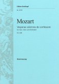 Vesperae solennes de confessore KV339 für Soli, Chor, Orchester und Orgel, Klavierauszug