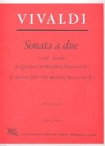 Sonata a due a-Moll für Flöte, Fagott und Bc Partitur und Stimmen Sonata a due a-Moll für Flöte, Fagott und Bc Partitur und Stimmen