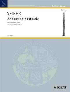 Cover Andantino pastorale for clarinet and piano