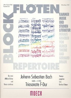 Cover Triosonate F-Dur für 2 Altblockflöten und Bc Partitur und Stimmen