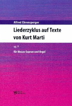 Cover Liederzyklus op.9 für Mezzosopran und Orgel Partitur