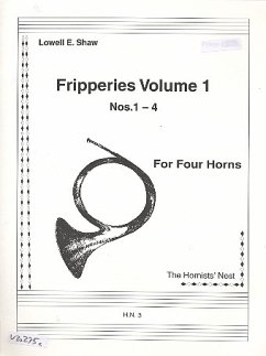 Cover Fripperies nos.1-4 for 4 horns score and parts