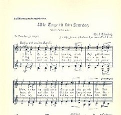 Cover Alle Tage ist kein Sonntag für Frauenchor Partitur