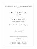 Quintett e-Moll op.88,1 für Flöte, Oboe, Klarinette, Horn und Fagott Stimmen