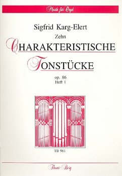 Cover 10 charakteristische Tonstücke op.86 Band 1 für Orgel