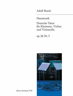 Cover Deutsche Tänze op.26,3 für Klarinette, Violine und Violoncello Partitur und Stimmen