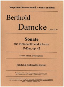 Cover Sonate D-Dur op.43 für Violoncello und Klavier