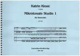 Mikrotonale Studie Band 1 für Ensemble Partitur Mikrotonale Studie Band 1 für Ensemble Partitur