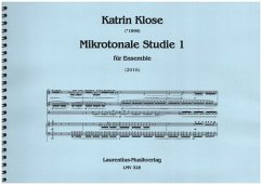 Cover Mikrotonale Studie Band 1 für Ensemble Partitur