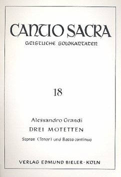 Cover 3 Motetten für Sopran (Tenor) und Bc