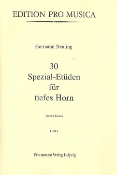 Cover 30 Spezial-Etüden Band 1 für tiefes Horn