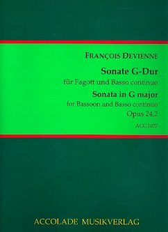 Cover Sonate G-Dur op.24,2 für Fagott und Bc