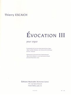 Cover Évocation 3 pour orgue