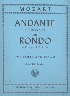 Andante C major KV315 and Rondo D major KV.Anh.184 for flute and piano
