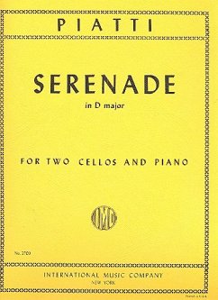 Serenade D major for 2 violoncellos and piano