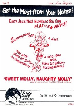Cover Sweet Molly nauthy Molly for 1-2 Bb instruments (piano/guitar/bass clef instrument ad lib) score and parts